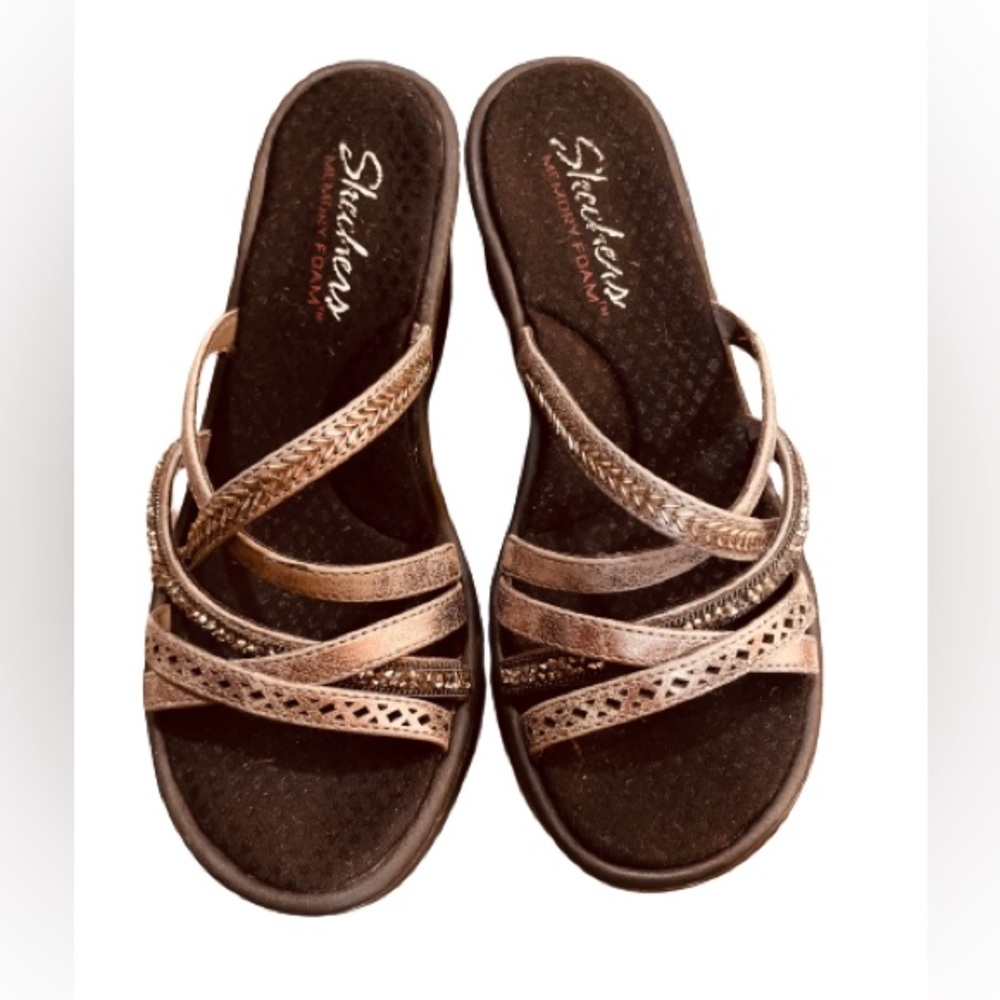 Skechers Women's Sandals - Bronze and Black